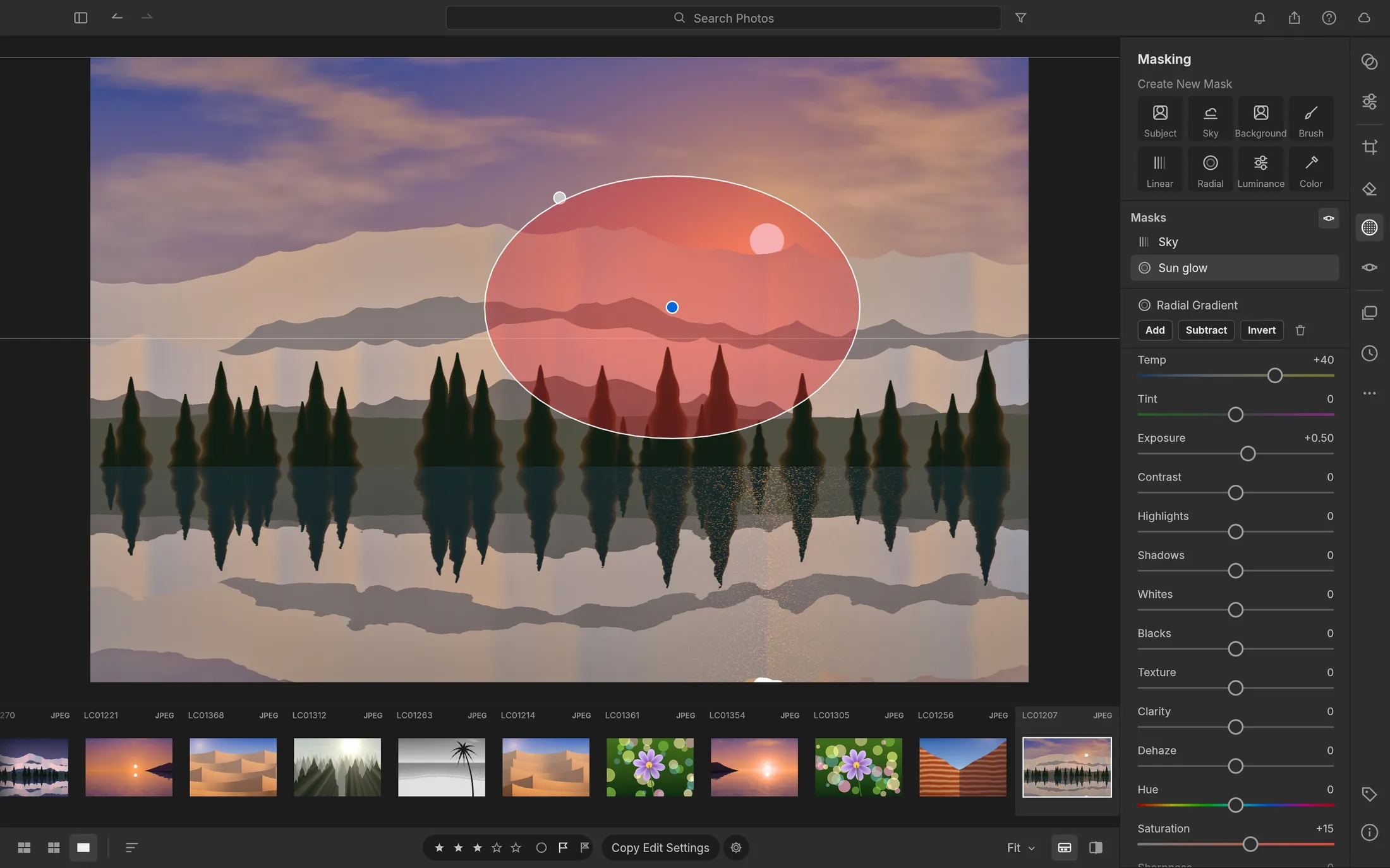 Local masking workflow